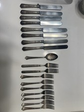 18 Original Fred Harvey Signed Dining Car International Silver Co Silverware Set