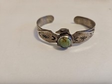 Bracelet Old Fred Harvey Era Sterling Silver Cuff Bracelet