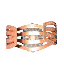 Vintage Fred Harvey Solid Copper & Turquoise Womens Cuff Bracelet - Additional view 4