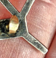 Fred Harvey Era Navajo Silver Horse Brooch Whirling Log Symbol Pre-1940 - Additional view 6