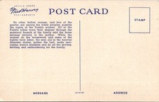 The Red Pepper Lady Indian Woman Fred Harvey c1935 Linen Postcard - Additional view 1