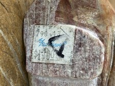 Native American Signed Carved Stone Figure Sculpture Statue 7 3/4