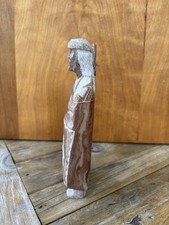 Native American Signed Carved Stone Figure Sculpture Statue 7 3/4