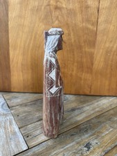 Native American Signed Carved Stone Figure Sculpture Statue 7 3/4