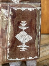 Native American Signed Carved Stone Figure Sculpture Statue 7 3/4