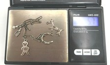 Vintage Fred Harvey Era 4 Sterling Silver Charms & Bracelet  Needs Repairing  - Additional view 6