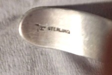 Native American FRED HARVEY Navajo Turquoise Sterling Silver bracelet Signed - Additional view 3