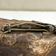 Native Sterling Silver Barrette With 7 Turquoise Stones Fred Harvey Era Unsigned - Additional view 3