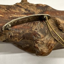 Native Sterling Silver Barrette With 7 Turquoise Stones Fred Harvey Era Unsigned - Additional view 5