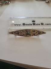 Fred Harvey era Sterling Arrow Turquoise Pin - Additional view 1