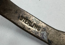 Vintage Fred Harvey Era Sterling Silver Stamped Turquoise Cuff Bracelet [105GCS] - Additional view 6