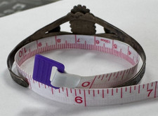 Vintage Fred Harvey Era Sterling Silver Stamped Turquoise Cuff Bracelet [105GCS] - Additional view 7