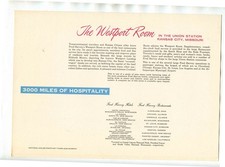 Fred Harvey Menu La Fonda Santa Fe New Mexico 1957 Westport Room Kansas City - Additional view 1