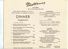 Fred Harvey Menu La Fonda Hotel Santa Fe New Mexico La Fonda Hotel Cover - Additional view 2