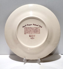 Vernon Kilns Grand Canyon National Park Collector Plate Red White Fred Harvey - Additional view 1