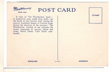 1940s Grand Canyon Fred Harvey Linen Postcard Watchtower @ Desert View-PP10 - Additional view 1