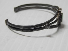 VINTAGE NAVAJO INDIAN 1940-50s FRED HARVEY STERLING SILVER TURQUOISE BRACELET - Additional view 5