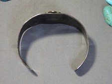 Fred Harvey Era NAVAJO Cerrillos TURQUOISE Sterling Silver THUNDERBIRD Bracelet - Additional view 10