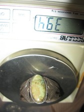 Wonderful VINTAGE FRED HARVEY ERA Navajo Turquoise Coin Silver Bracelet 39g 7 in - Additional view 10