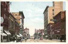 Main Street, Joplin, Mo. Missouri Fred Harvey Postcard #80070