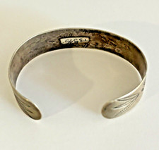 Native American Navajo Whirling Log ~Silver /Turquoise Bracelet Fred Harvey Era - Additional view 4