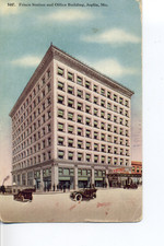 Frisco Station and Office Building, Joplin, Mo. Missouri Fred Harvey Postcard