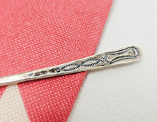 Vintage Coin Silver 900 Native American Spoon  Fred Harvey Era Engraved 4 ⅞