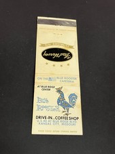 Vintage Missouri Matchbook “Fred Harvey Blue Rooster” Kansas City
