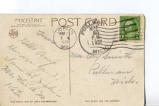 80072 Post Office - Past & Present, Joplin, Mo. Missouri Fred Harvey Postcard - Additional view 1
