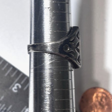 Vintage Navajo Sterling Silver Turquoise Ring Horseshoe Stamped Fred Harvey Era - Additional view 16