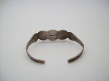 Vintage Navajo Fred Harvey Era GREEN Turquoise Sterling Silver Bracelet - Additional view 5