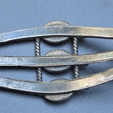 Fred Harvey Era Sterling Turquoise Child's Navajo Style Cuff Bracelet - Additional view 5