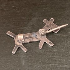 Vintage Navajo Fred Harvey Era Sterling Silver Brooch Pin Dog Horse or Antelope - Additional view 6