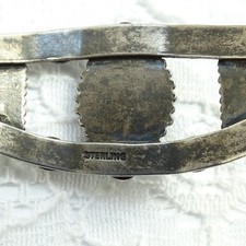 Old Navajo Fred Harvey Era Green Turquoise Cuff Bracelet Sterling Chief Head - Additional view 10