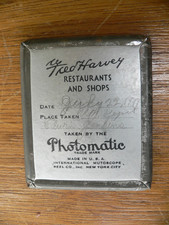 Vintage Fred Harvey Restaurant Photomatic Black And White Photo Booth Portrait - Additional view 1