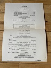 (2) Santa Fe Railway Fred Harvey Dining Car Menu Canyon Scenic Cover Art 1950’s - Additional view 3