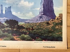 (2) Santa Fe Railway Fred Harvey Dining Car Menu Canyon Scenic Cover Art 1950’s - Additional view 5