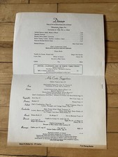 (2) Santa Fe Railway Fred Harvey Dining Car Menu Canyon Scenic Cover Art 1950’s - Additional view 6