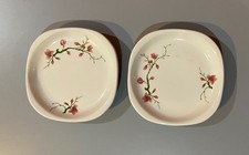 2 Syracuse China 5 1/8” Plates Fred Harvey Berkeley Cherry Blossom VTG