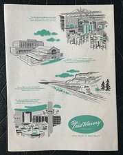 1961 #2 Of Series Fred Harvey Meny Bright Angel Lodge