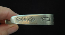 Old Fred Harvey Era  Sterling Bracelet-1930's Whirling Log Design - Additional view 2
