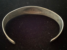 Old Fred Harvey Era  Sterling Bracelet-1930's Whirling Log Design - Additional view 5