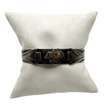 Early Fred Harvey Era Navajo Thunderbird Arrows Sterling Silver Cuff Bracelet - Additional view 1