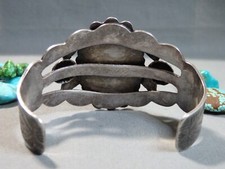 Fred Harvey Era NAVAJO Cerrillos TURQUOISE Sterling Silver 44g Cuff Bracelet - Additional view 8