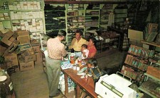 Fred Harvey Santo Domingo Trading Post Souvenir Store Interior Vtg Postcard I44