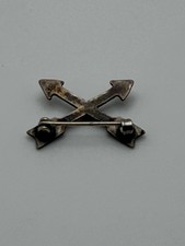 Fred Harvey Era Navajo Dine Turquoise Crossed Arrows Pin Brooch - Additional view 4