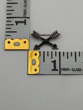 Fred Harvey Era Navajo Dine Turquoise Crossed Arrows Pin Brooch - Additional view 7