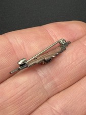 Fred Harvey Era Navajo Turquoise Thunderbird Sterling Silver 925 Brooch/Pin - Additional view 12