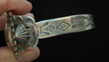 Vintage Fred Harvey Sterling Bracelet-Rare Design-Silver Arrow Mark - Additional view 1