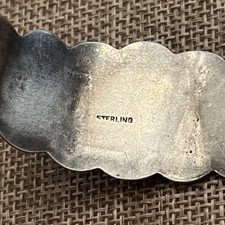 Early Native American Sterling Fred Harvey Turquoise Thunderbird Cuff Bracelet - Additional view 10